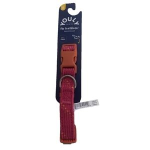 Youly The Trailblazer Small Dog Collar 9"-14" Collar Pink/Orange